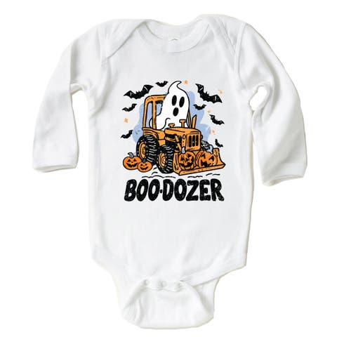 Boodozer Pumpkins Long Sleeve Bodysuit (Baby)