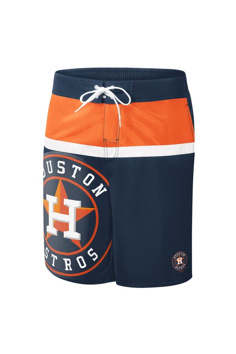 Men's G-III Sports by Carl Banks Navy Houston Astros Sea Wind Swim Shorts, Alternate, color, Navy