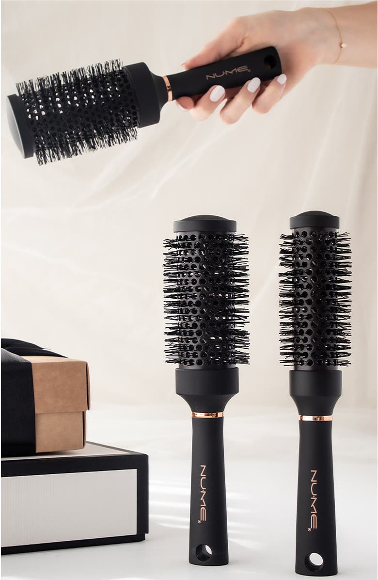 NUME Ionic Round Brush, Alternate, color, Black