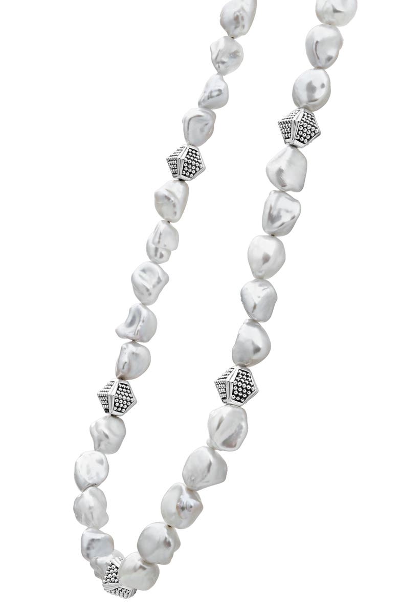 LAGOS Luna Keshi Pearl Necklace, Alternate, color, 