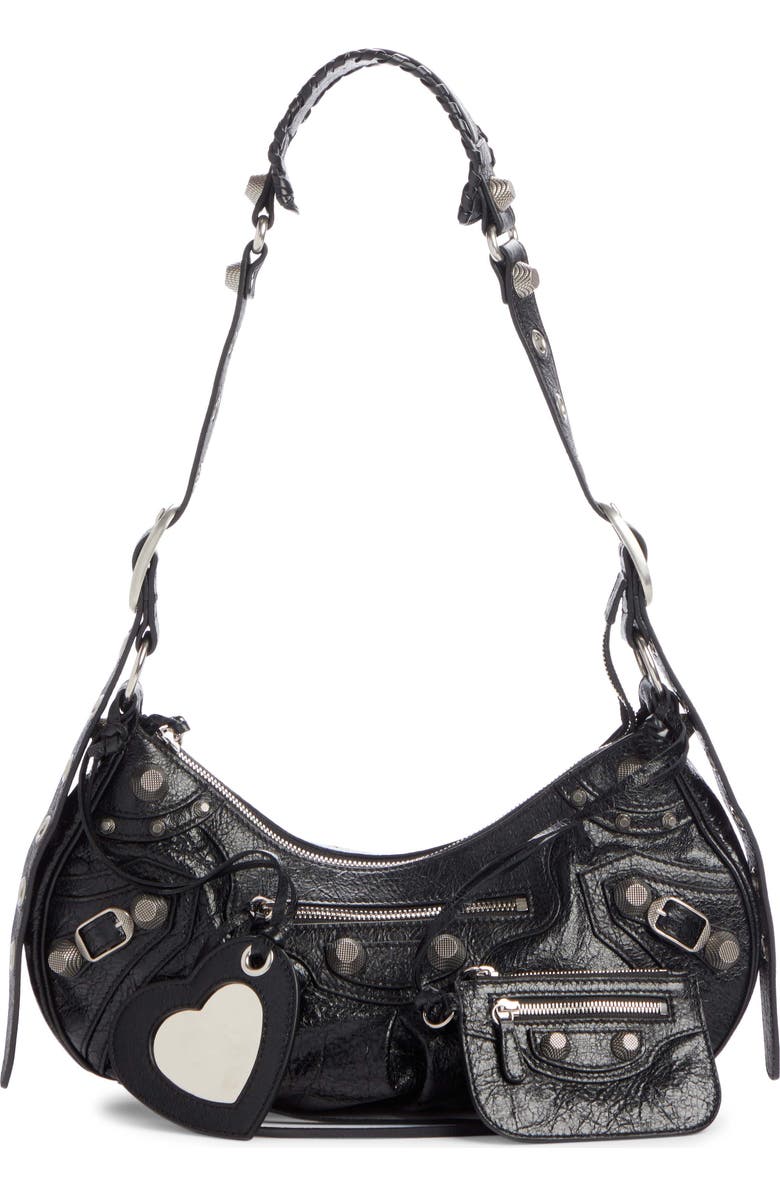 Balenciaga Le Cagole Lambskin Shoulder Bag, Alternate, color,