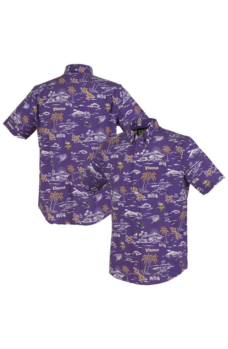 Reyn Spooner Men's Reyn Spooner Purple Minnesota Vikings Kekai Performance Button-Down Shirt, Alternate, color, Purple