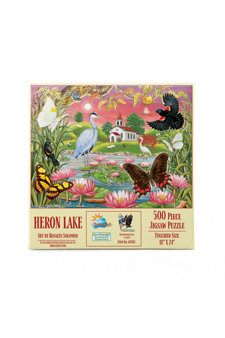 Heron Lake 500 piece Jigsaw Puzzle for Adults, Alternate, color, Multicolor