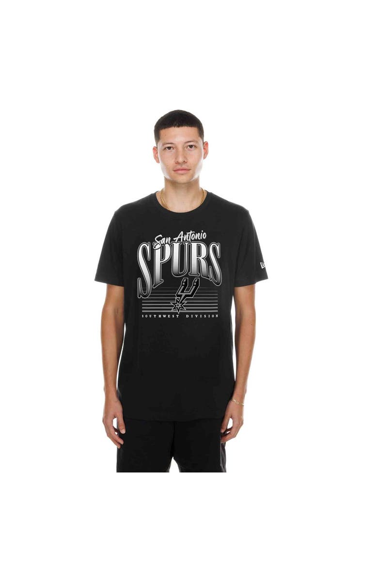 Men's New Era Black San Antonio Spurs NBA Southwest Division T-Shirt, Main, color, Black