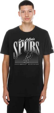 New Era Men's New Era Black San Antonio Spurs NBA Southwest Division T-Shirt