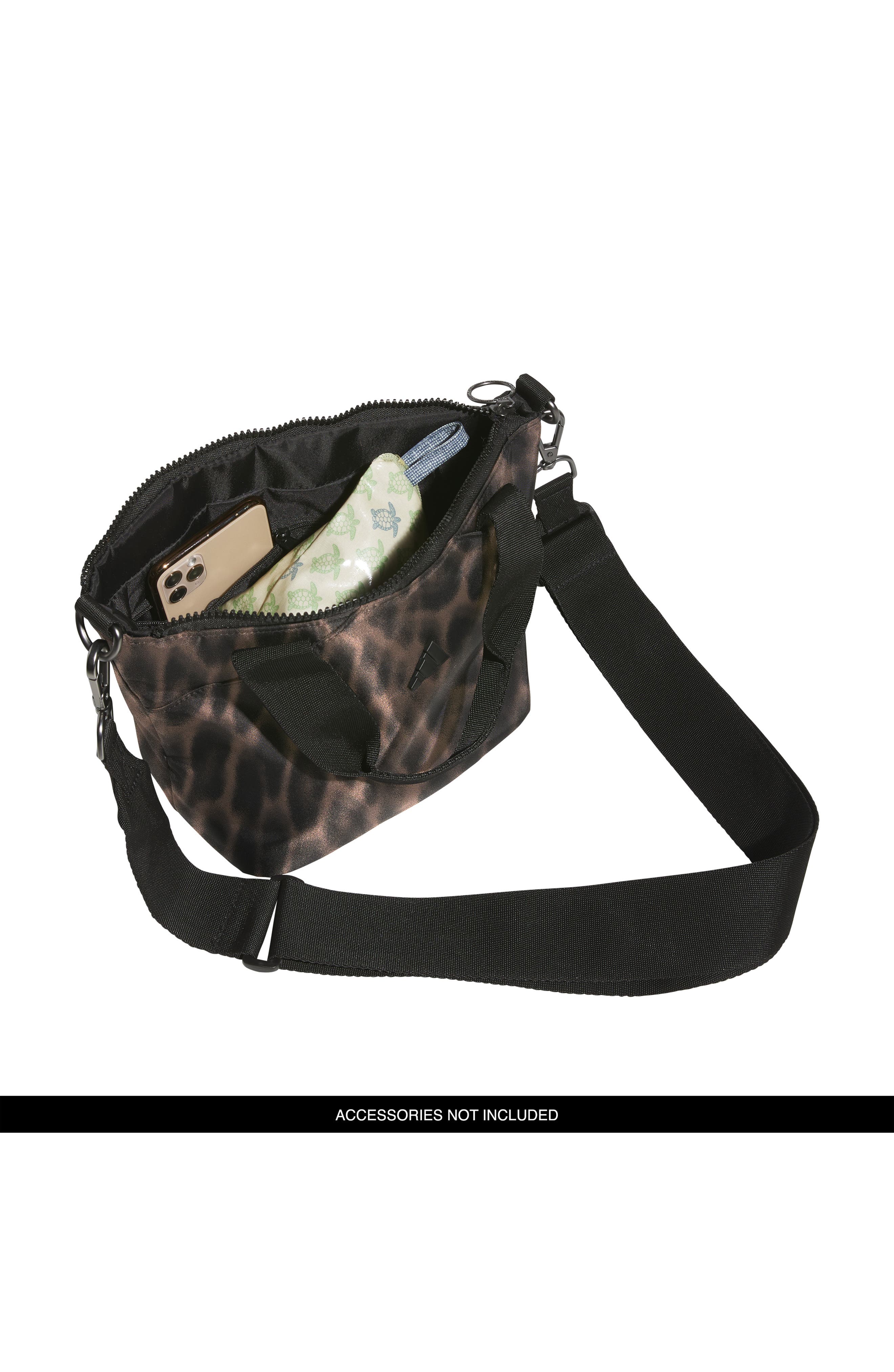 adidas Premium Mini Tote, Alternate, color, Leopard Black-Earth Strata