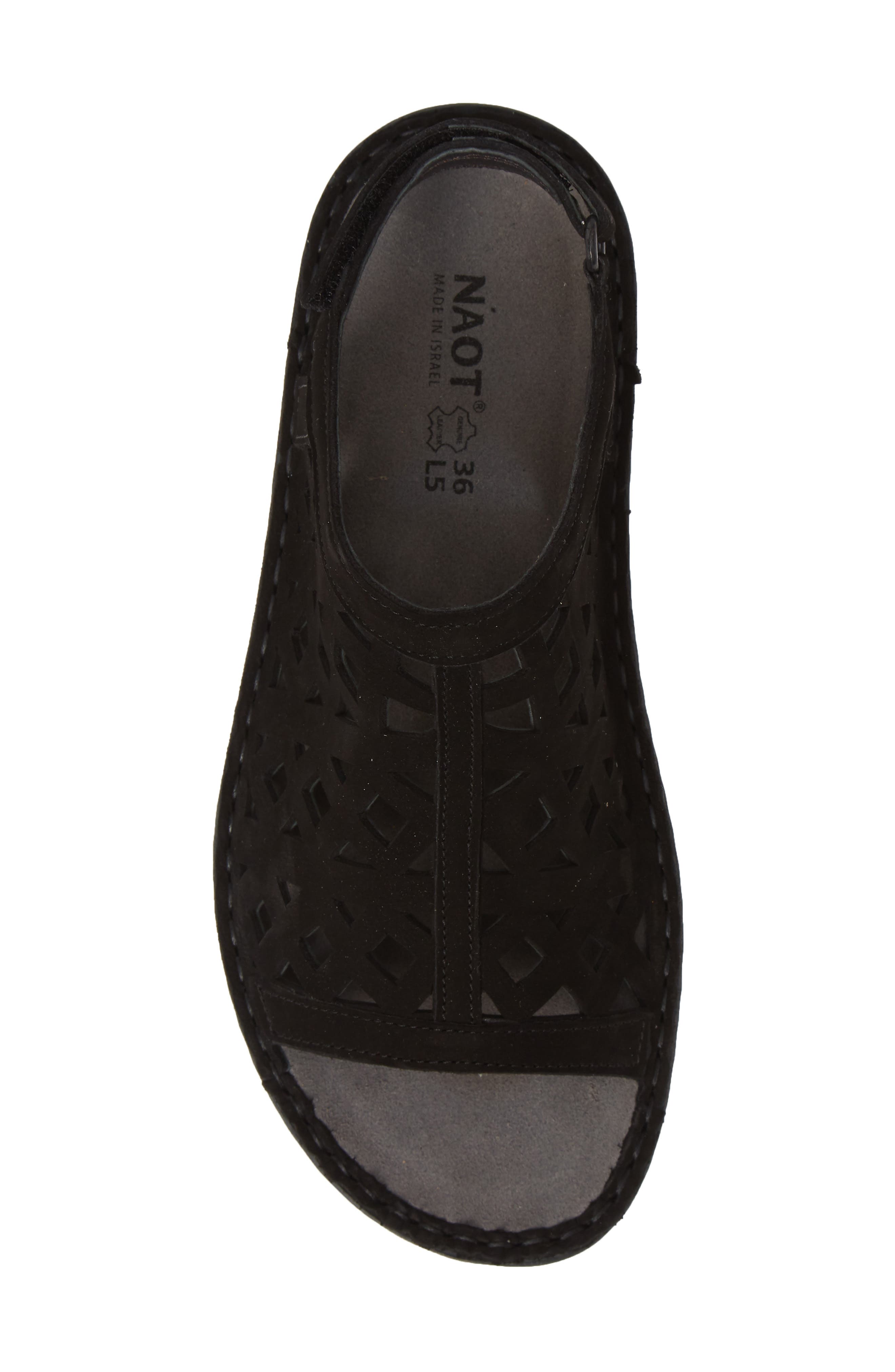 Naot Amadora Slingback Sandal, Alternate, color, Black Velvet