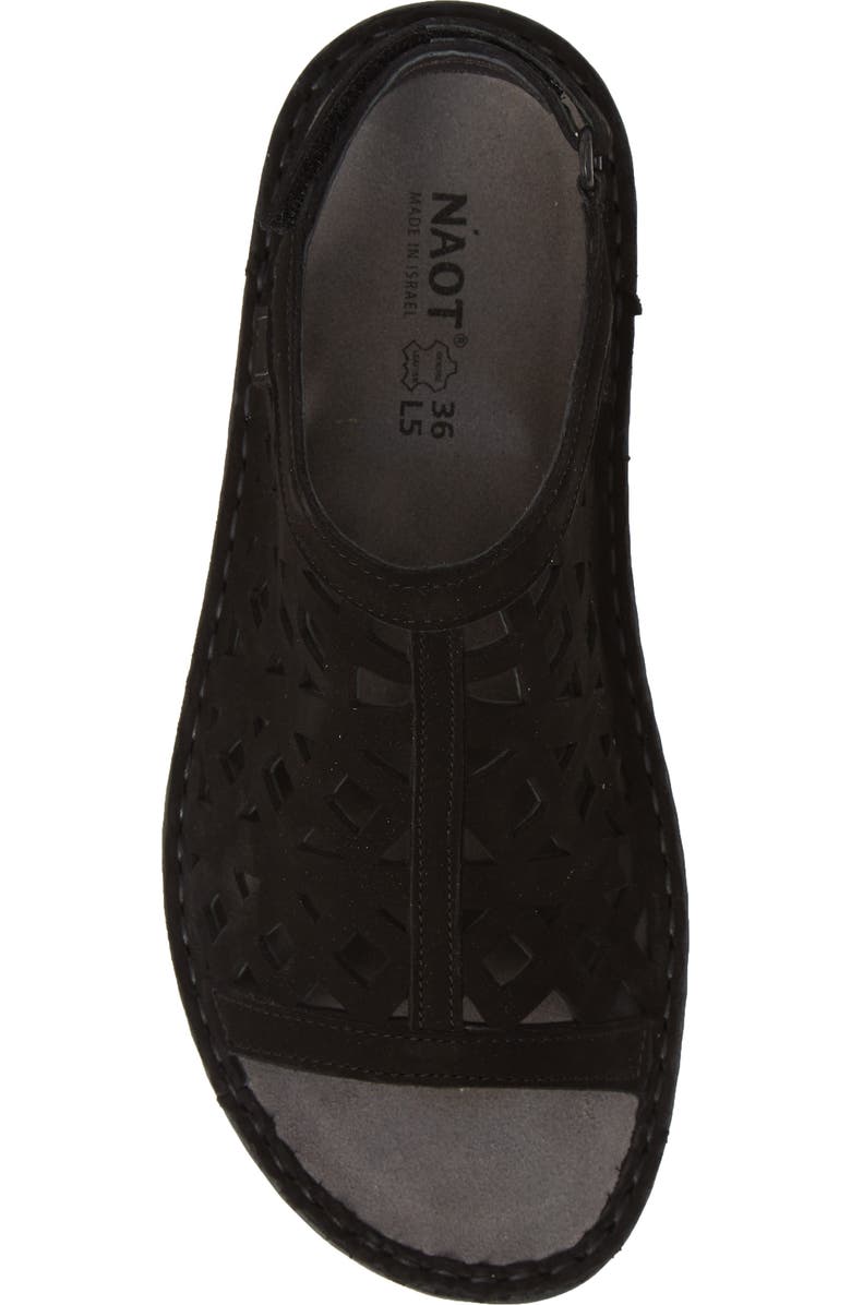 Naot Amadora Slingback Sandal, Alternate, color, Black Velvet