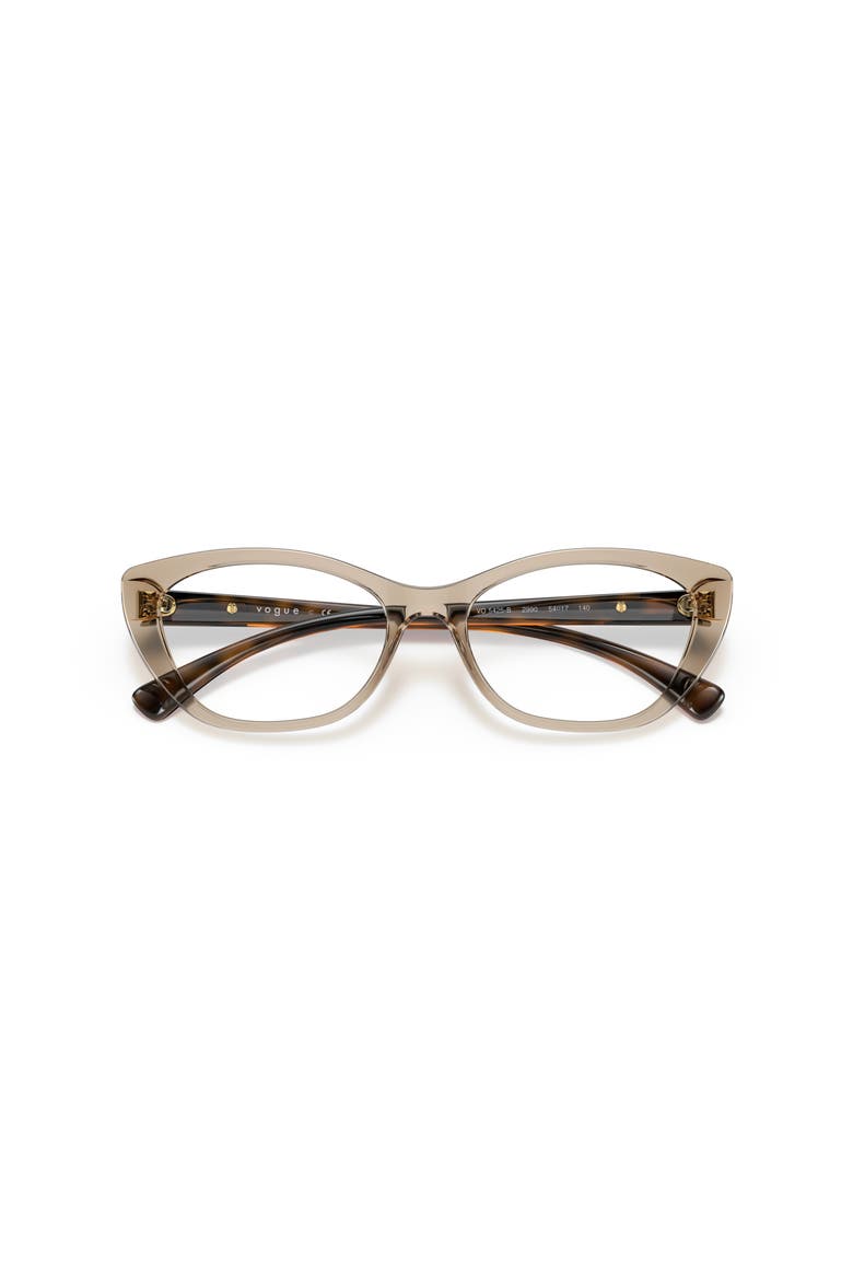 52mm Oval optical glasses, Alternate, color, Brown