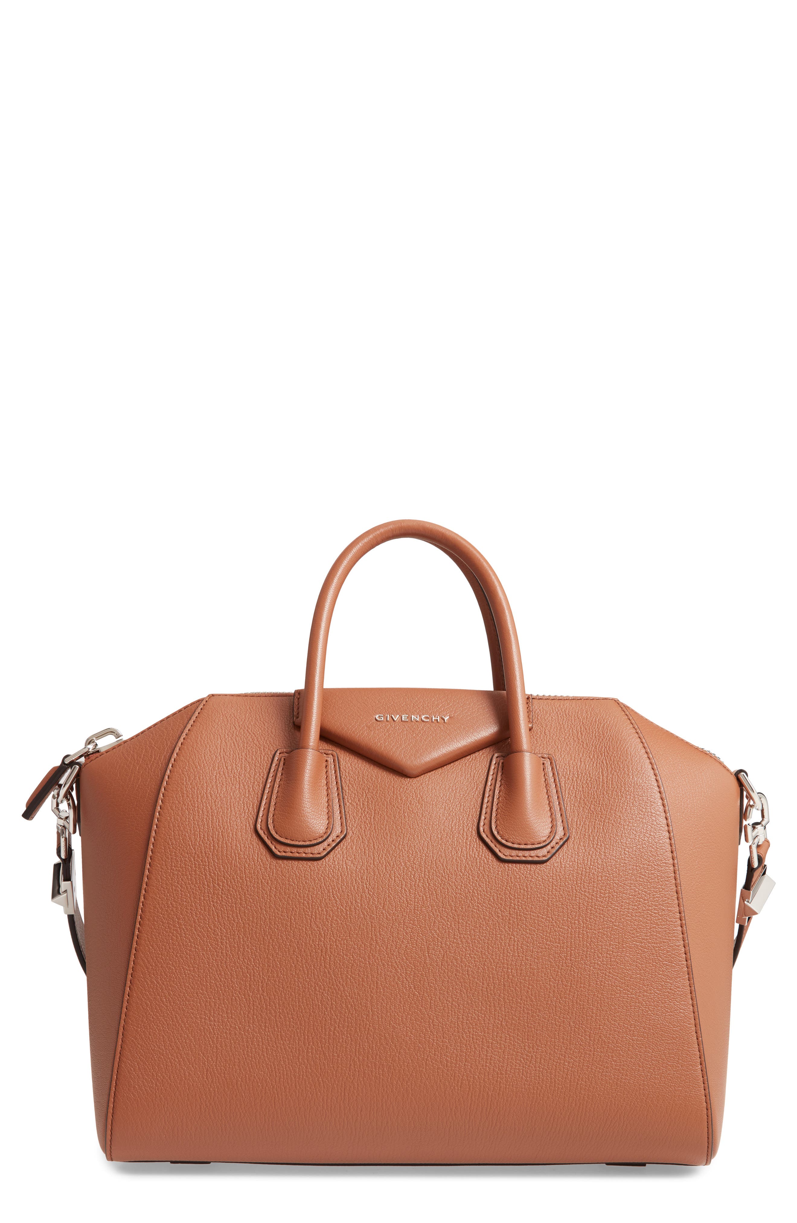 Givenchy Medium Antigona Sugar Leather Satchel, Main, color, 