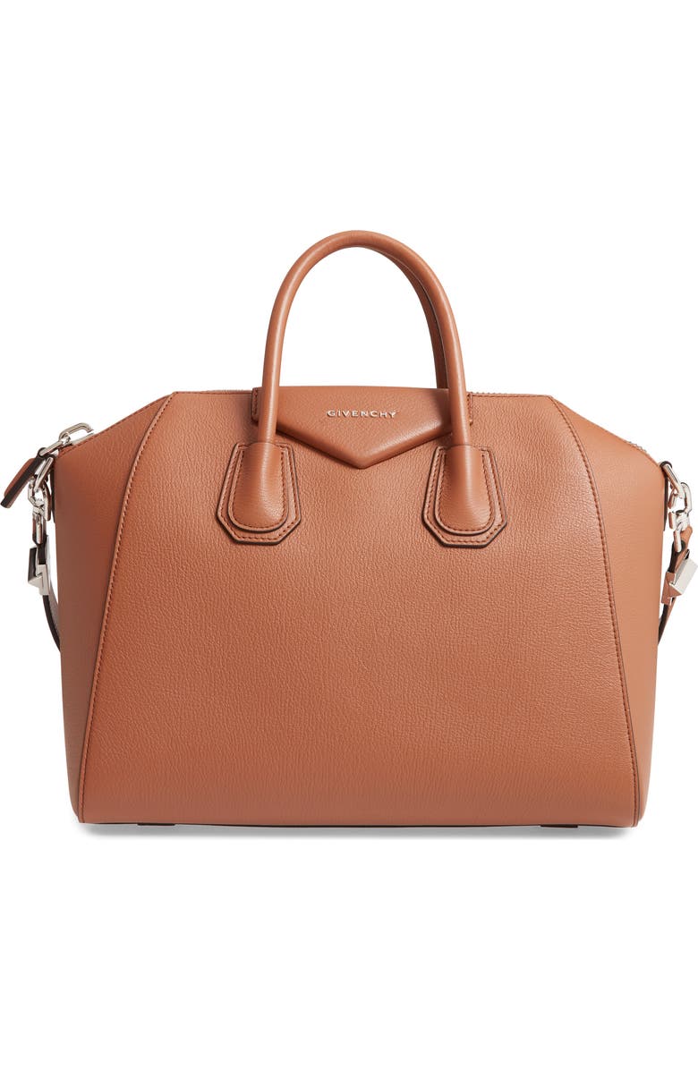 Givenchy Medium Antigona Sugar Leather Satchel, Main, color,