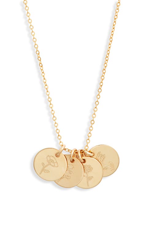 Lily Multi Birth Flower Necklace