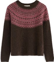 Seasalt Cornwall Spruce Frost Fair Isle Sweater