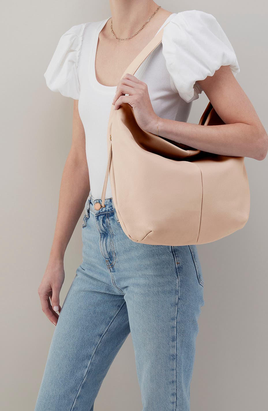 Harley Leather Hobo Bag, Alternate, color, STONEWASH