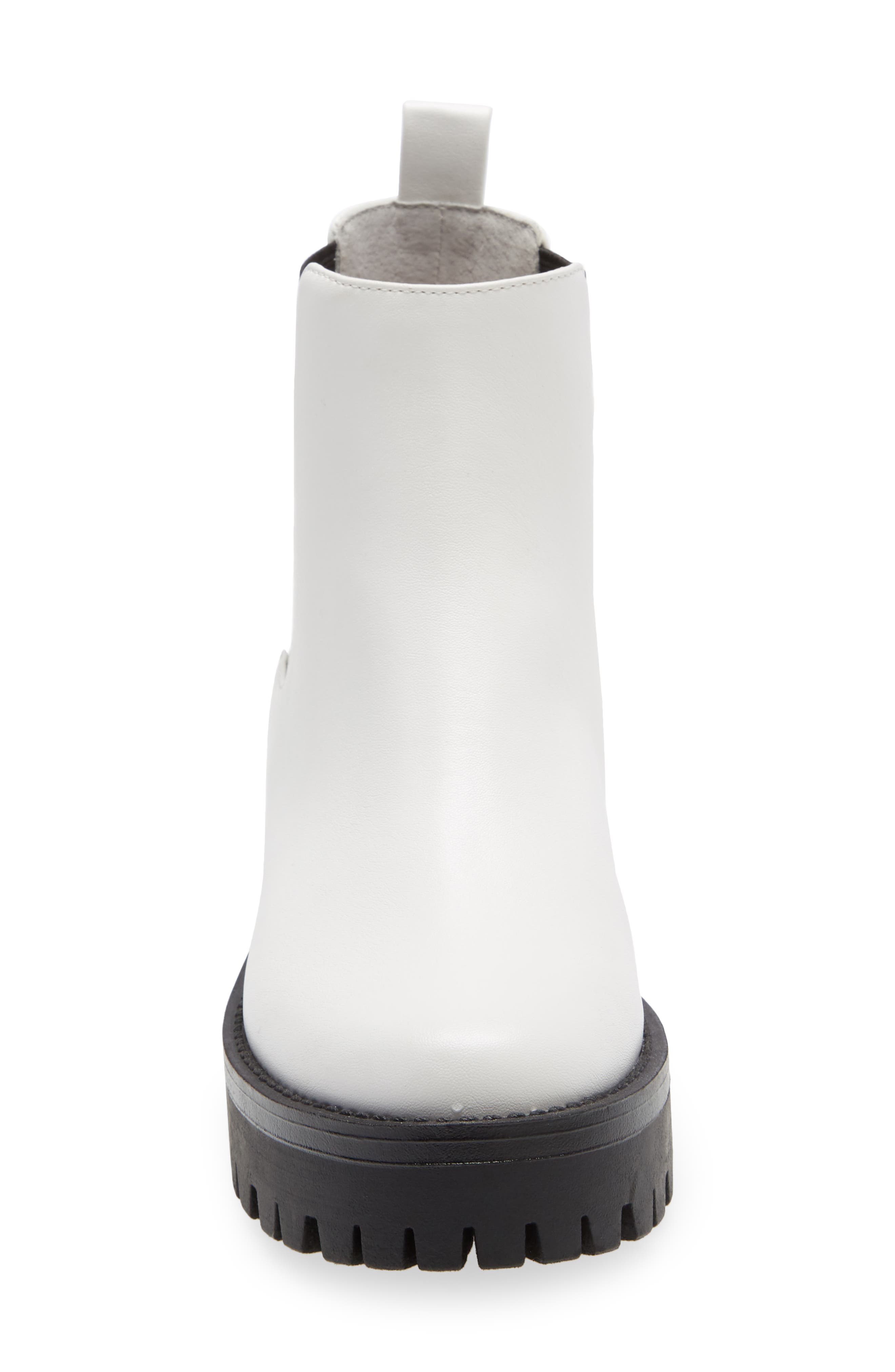 Kora Lug Chelsea Boot, Alternate, color, WHITE
