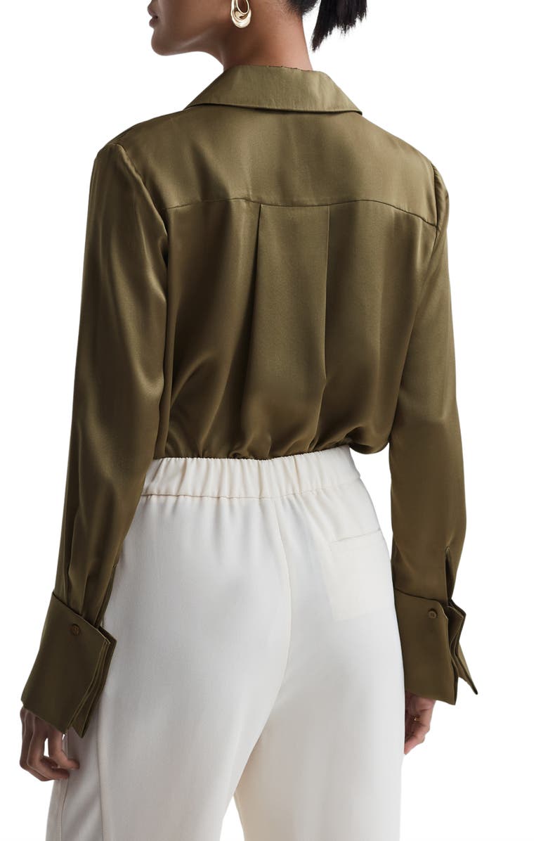 Reiss Hailey Silk Button-Up Shirt, Alternate, color, 