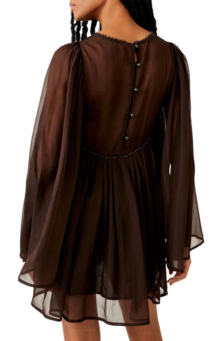 Free People Sunshine of Love Long Sleeve Minidress, Alternate, color, 