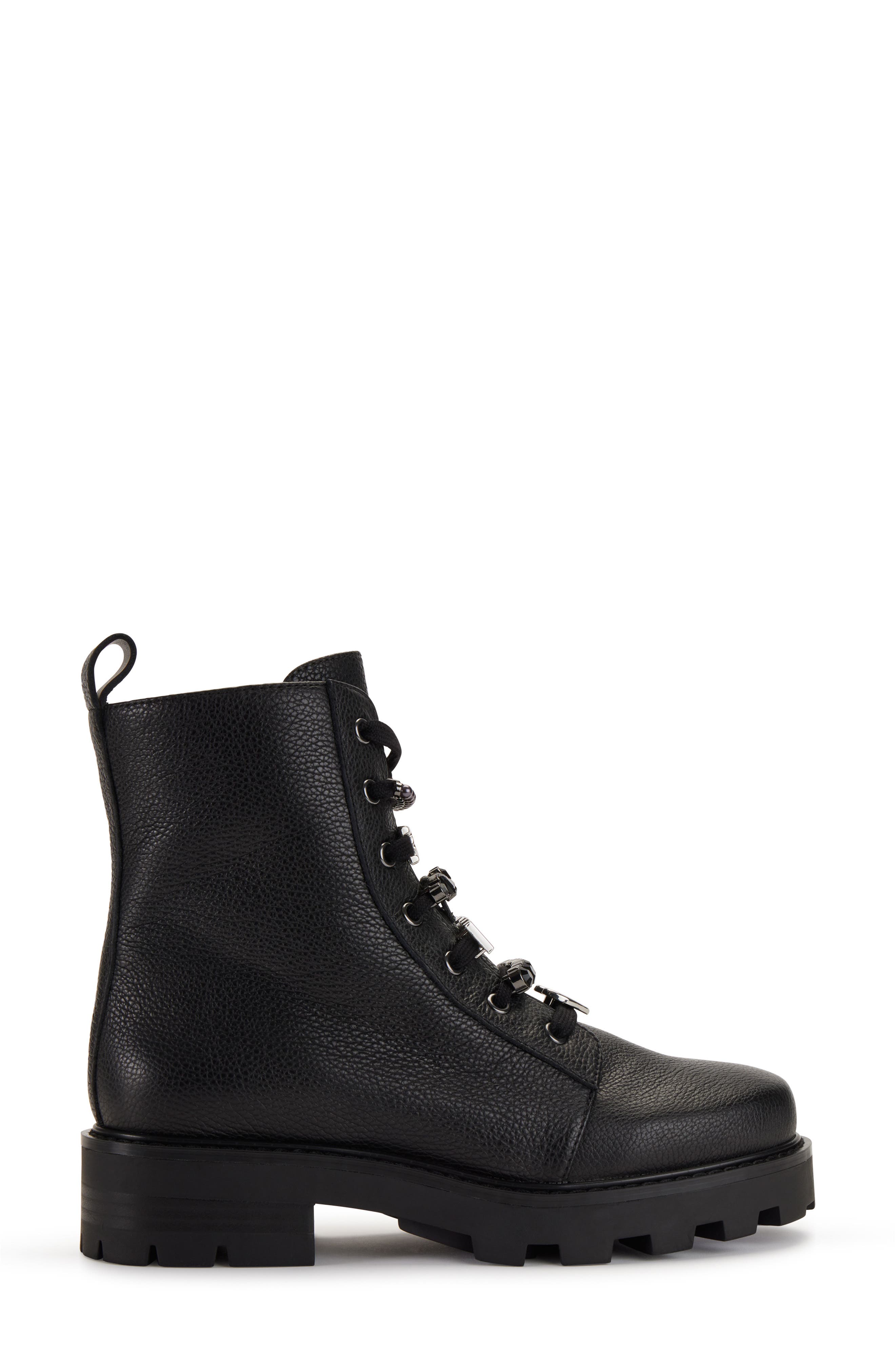 KARL LAGERFELD PARIS Mela Combat Boot, Alternate, color, 