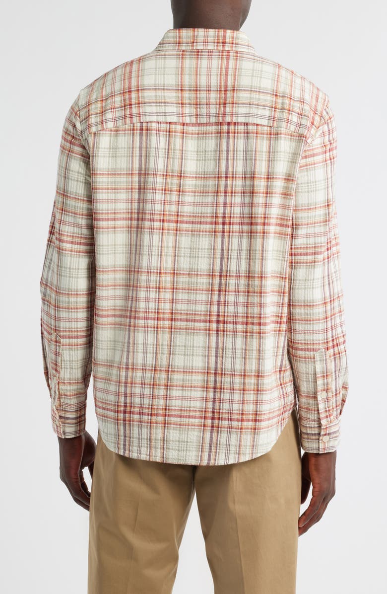 Wax London Shelly Seersucker Shirt, Alternate, color, Rust / Multi