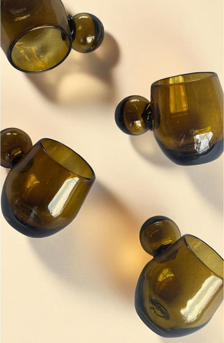 Meso Goods Roo Glassware - Set of 4, Alternate, color, Yellow