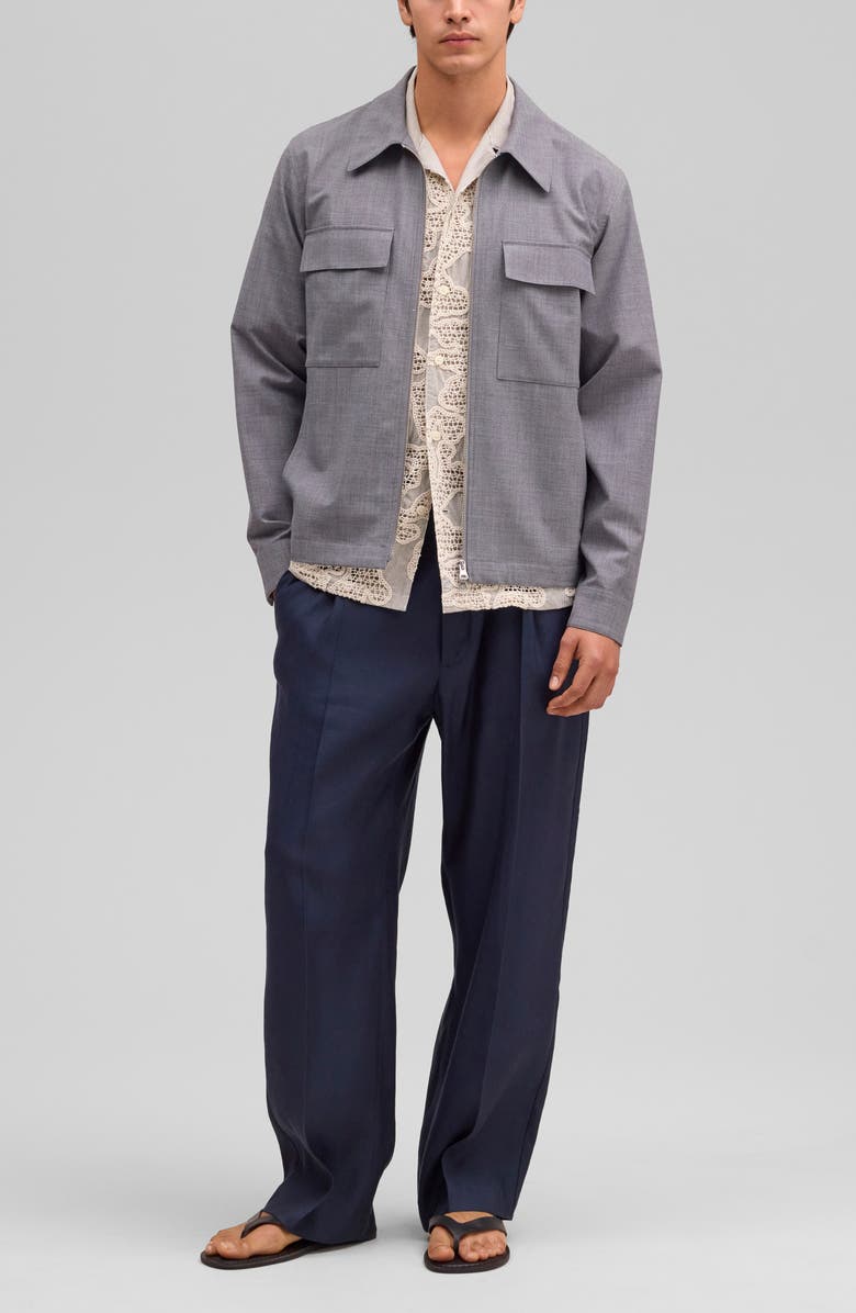 NN07 Kay Relaxed Fit Twill Trousers, Alternate, color, Deep Navy