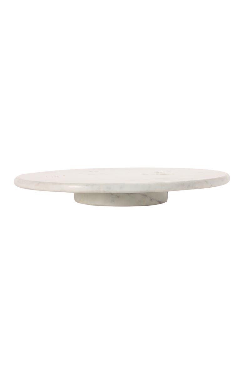 Storied Home Marble Lazy Susan, White, Main, color, White