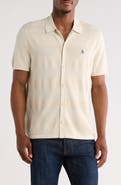 Original Penguin Honeycomb Stripe Cotton Polo Sweater