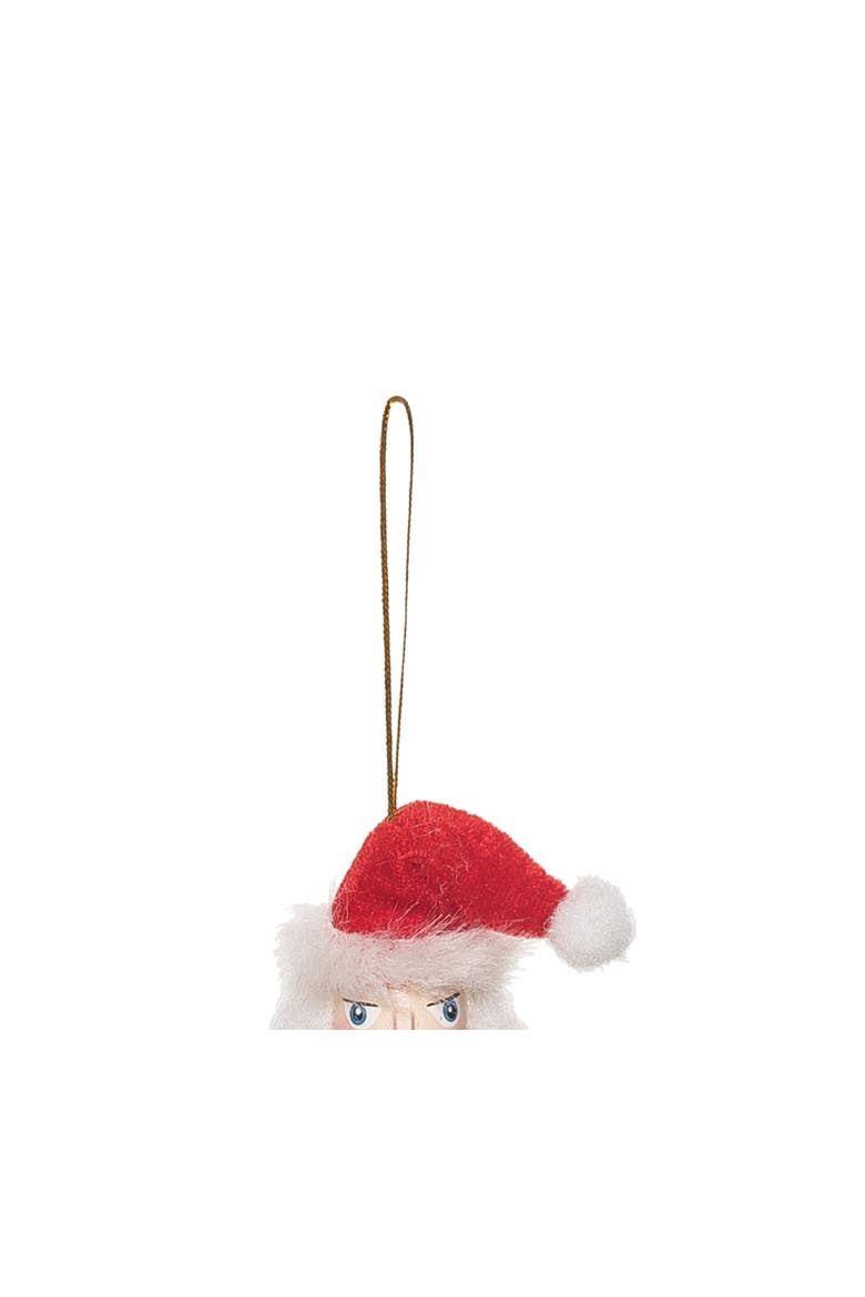 Nutcracker W/Skis Ornament, Alternate, color, Red
