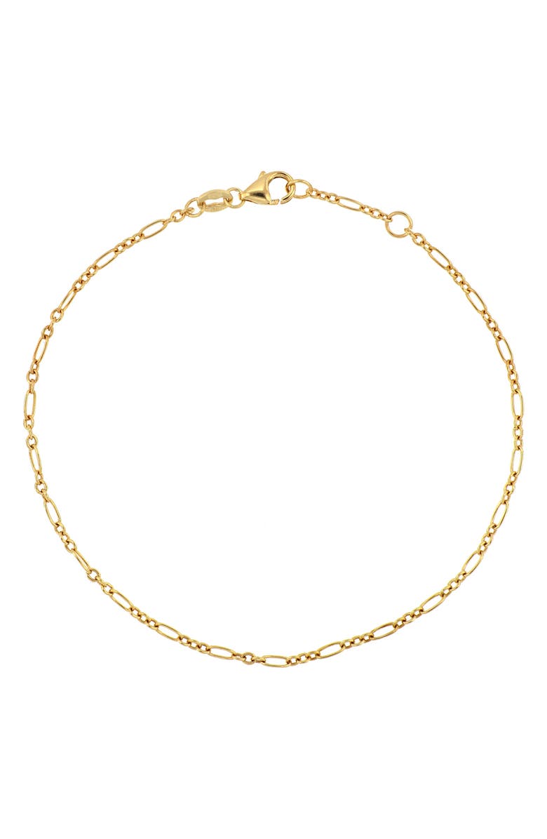 Bony Levy 14K Gold Oval Figaro Chain Bracelet, Main, color,