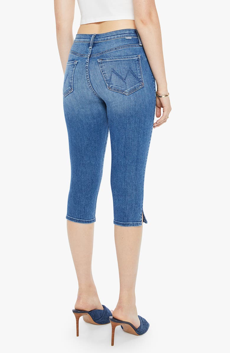 MOTHER The Stunner Bunny Snip Capri Jeans, Alternate, color, Connect The Dots