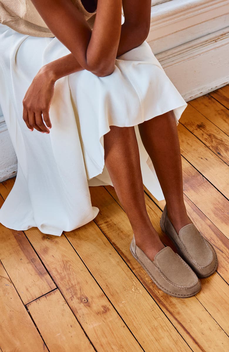 Birkenstock Utti Moc Toe Loafer, Alternate, color, Gray Taupe