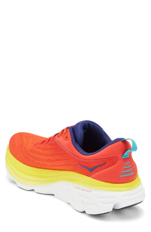 Hoka Bondi 8 Running Shoe In Orange