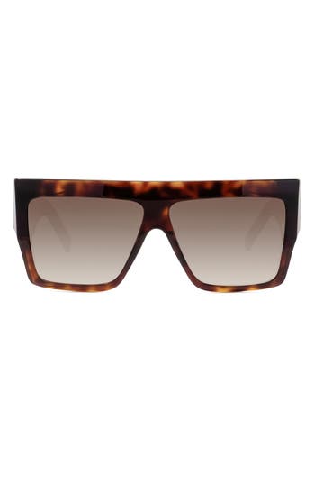 Celine Chunky Rectangle Acetate Sunglasses