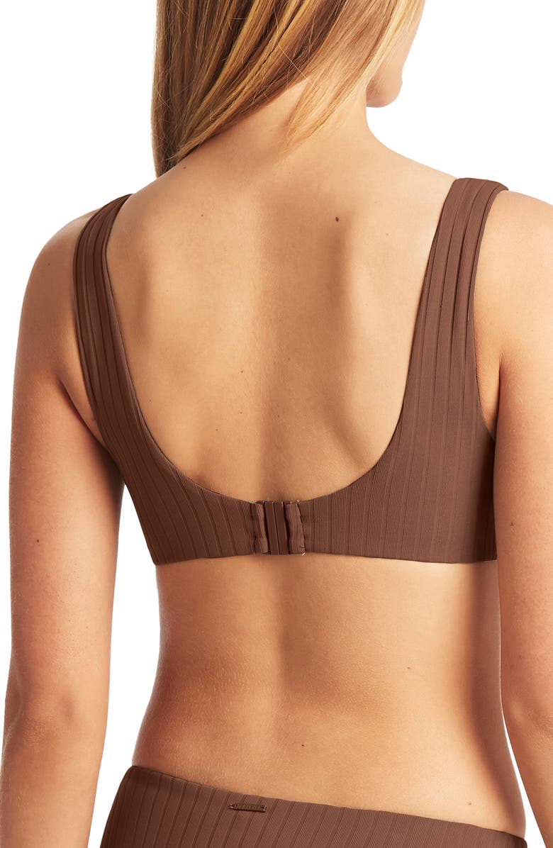 Sea Level Vesper Mid Bikini Bottoms, Alternate, color, 