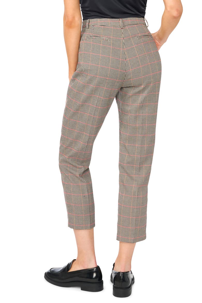 Tailored High Waist Crop Pants, Alternate, color, RICH BLACK