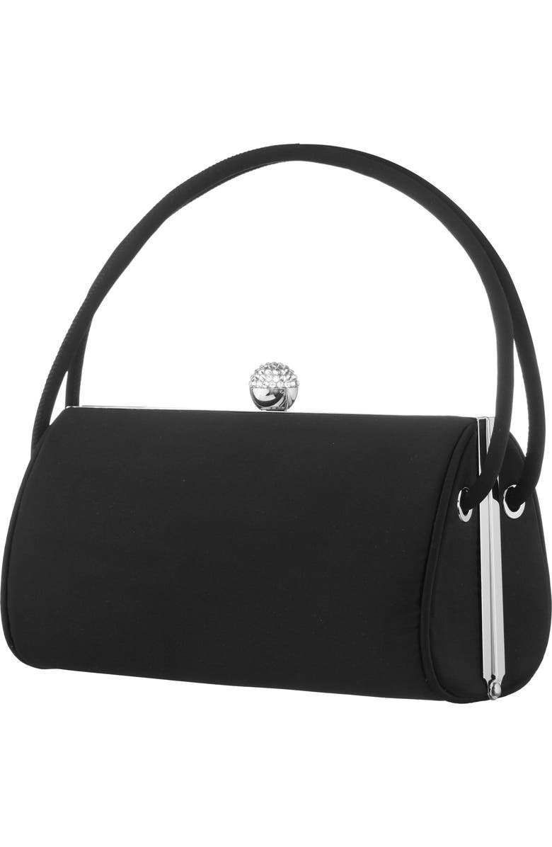Nina Khalani Satin Clutch, Alternate, color, Black