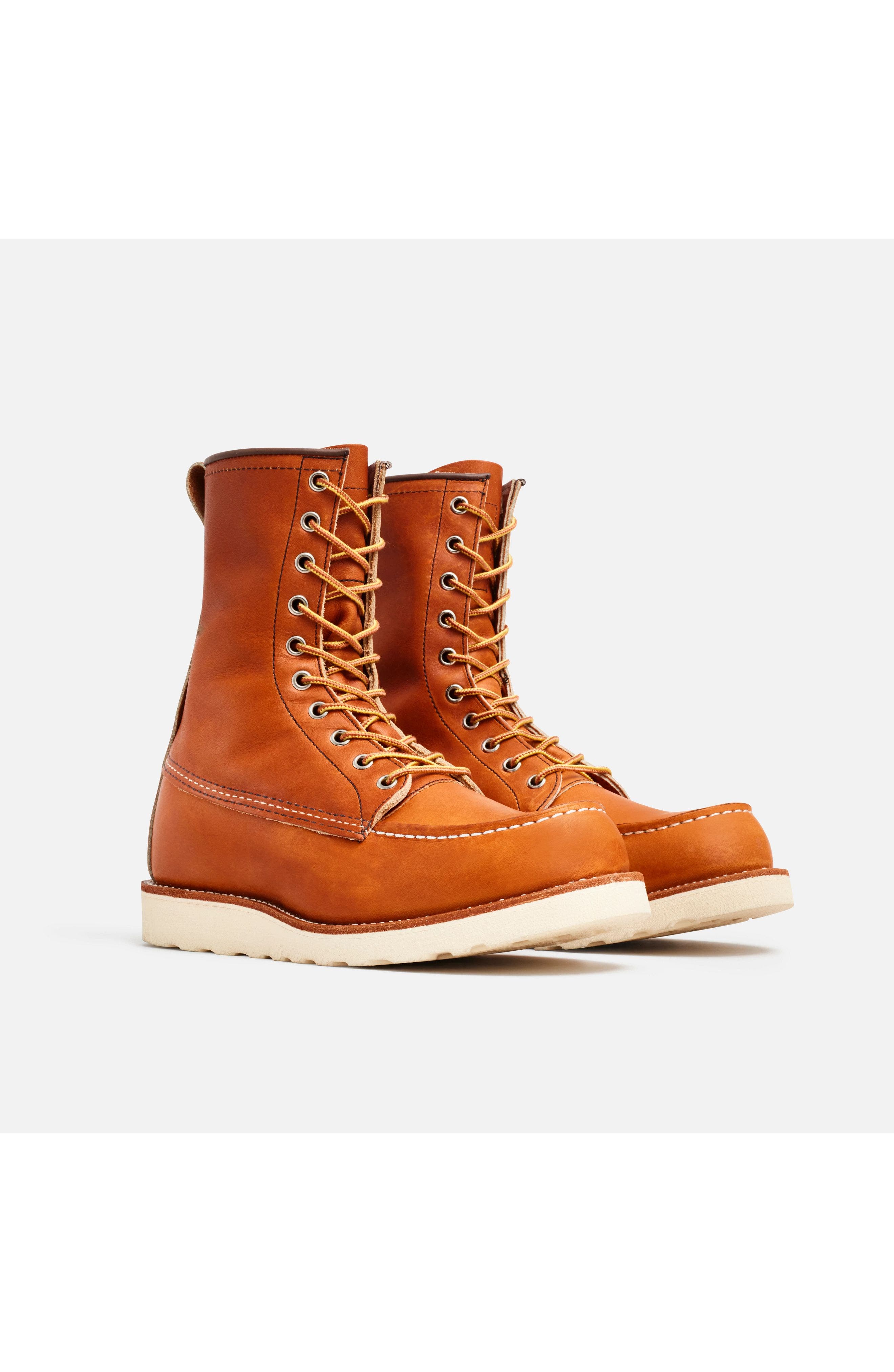 Red Wing Heritage 8-inch Classic Moc<sup>®</sup> Legacy Leather Boot, Alternate, color, Oro Legacy