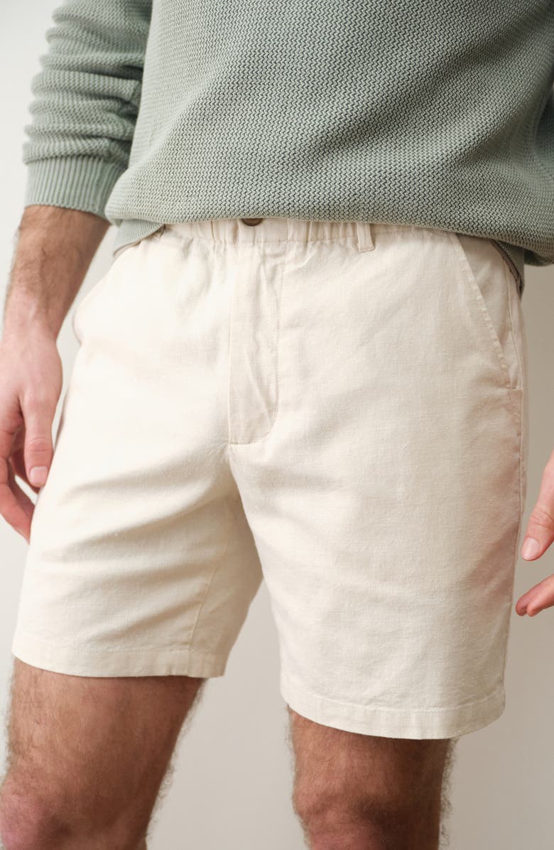 Marine Layer Saturday Hemp Chino Shorts, Alternate, color, Natural
