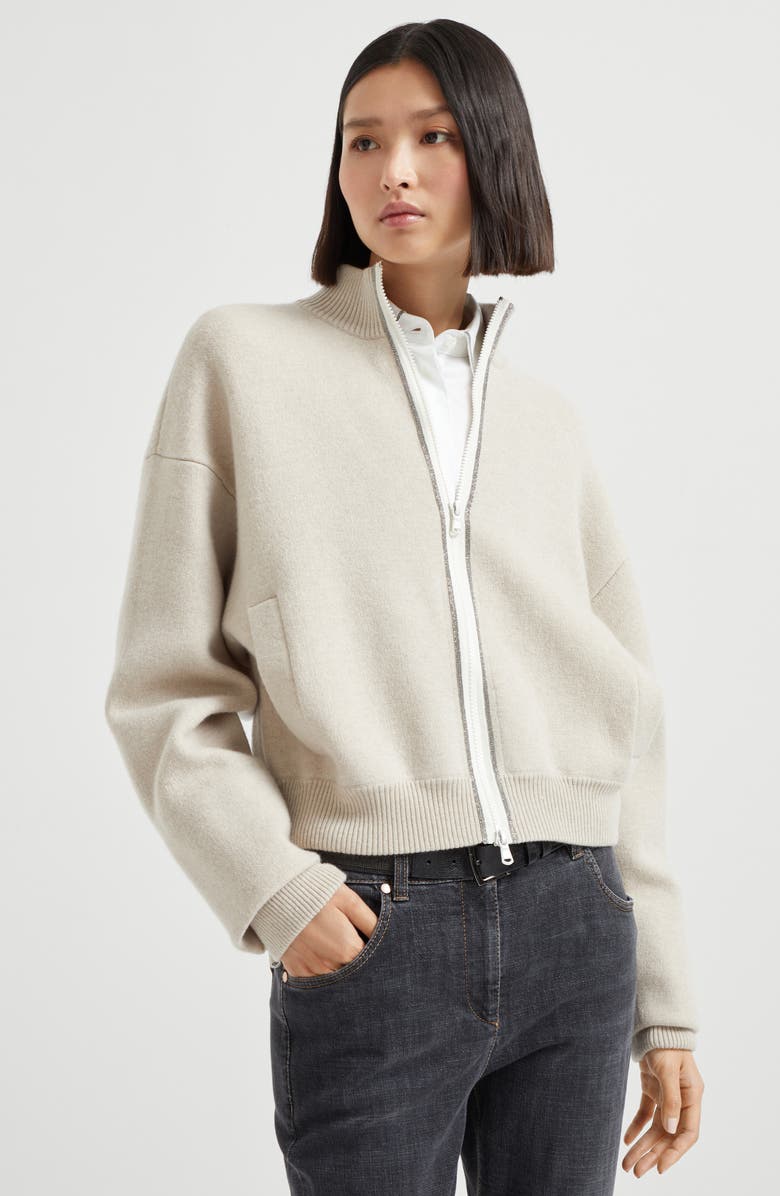 Brunello Cucinelli Double-knit outerwear, Alternate, color,