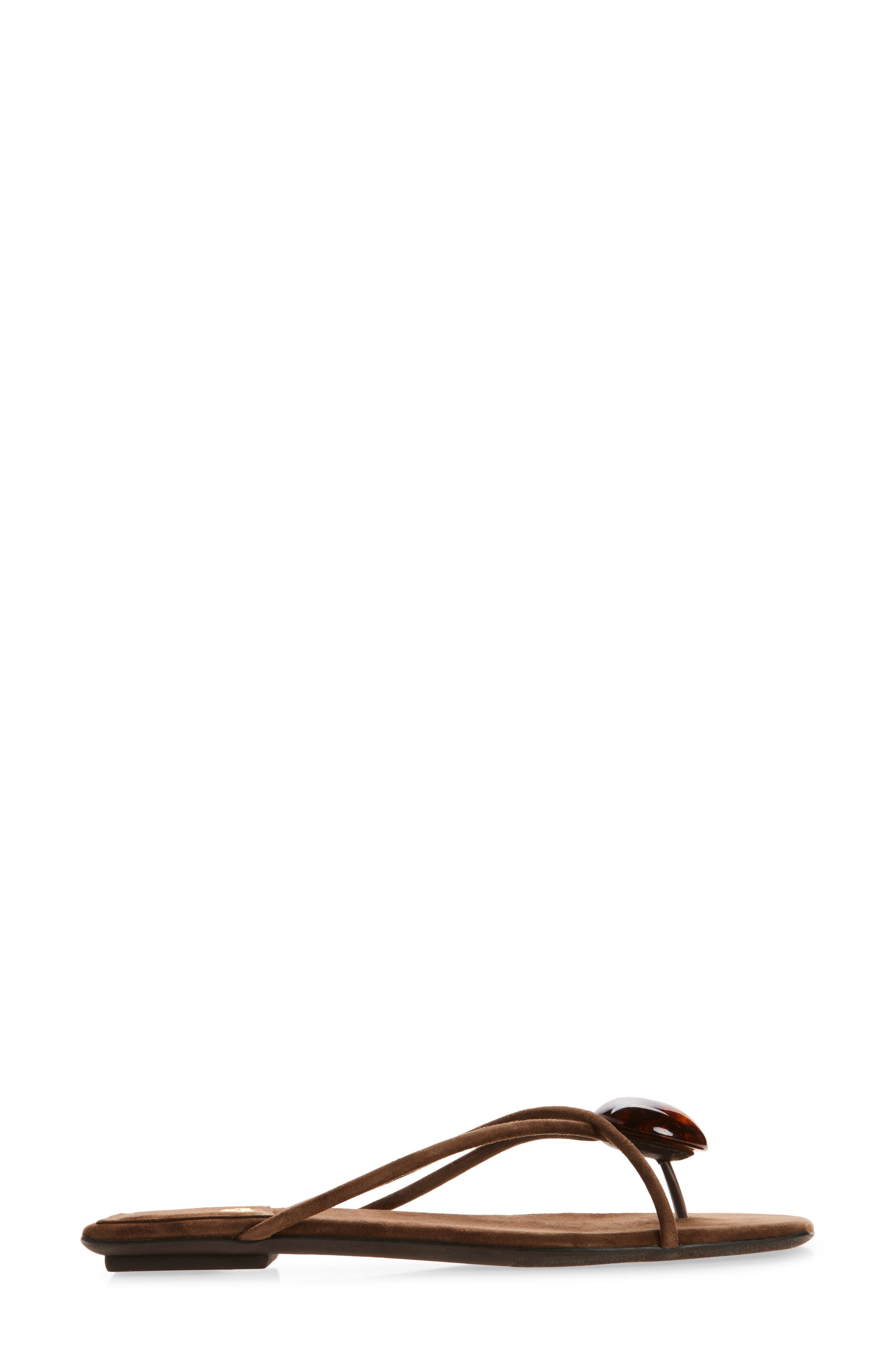 Jeffrey Campbell Cosmos Flip Flop, Alternate, color, Brown Suede Combo