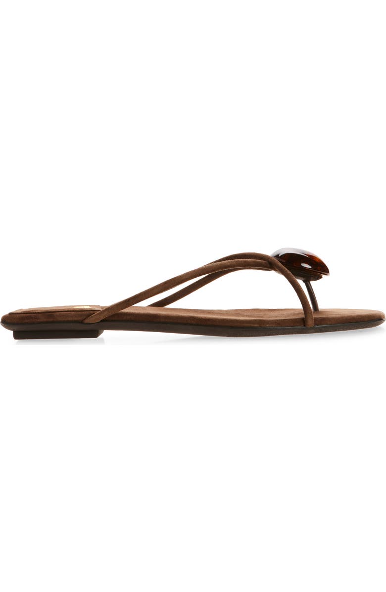 Jeffrey Campbell Cosmos Flip Flop, Alternate, color, Brown Suede Combo