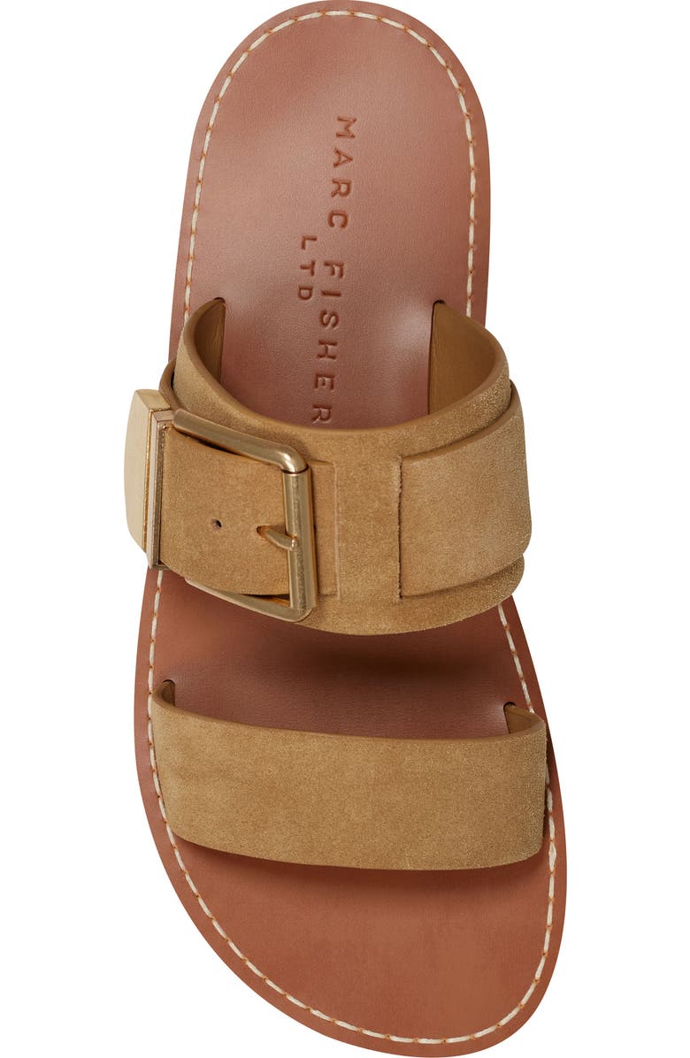 Marc Fisher LTD Hallyn Slide Sandal, Alternate, color, Medium Brown