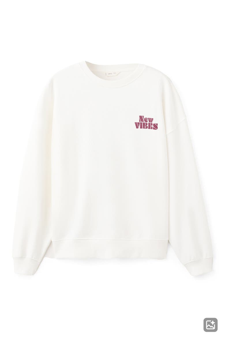 New Vibes Graphic Sweatshirt, Alternate, color, OFF WHITE