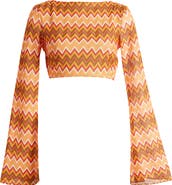 Mistress Rocks Lace-Up Back Crop Knit Top