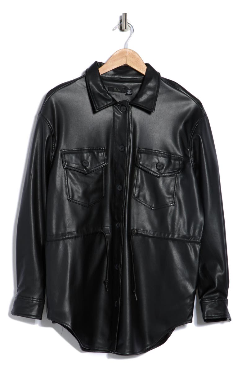 RDI Faux Leather Jacket, Main, color, Black