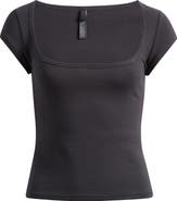 SKIMS Scoop Neck Cotton Blend Jersey T-Shirt