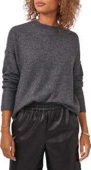 Vince Camuto Exposed Seam Crewneck Sweater