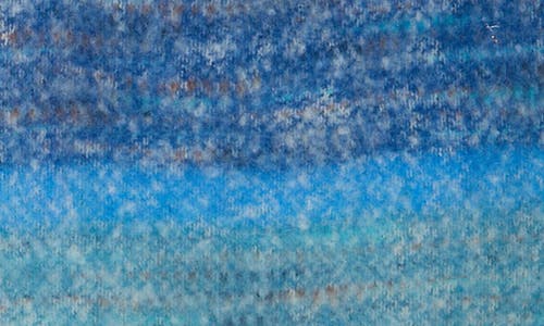 Saachi Cozy Oversized Fringe Scarf In Blue