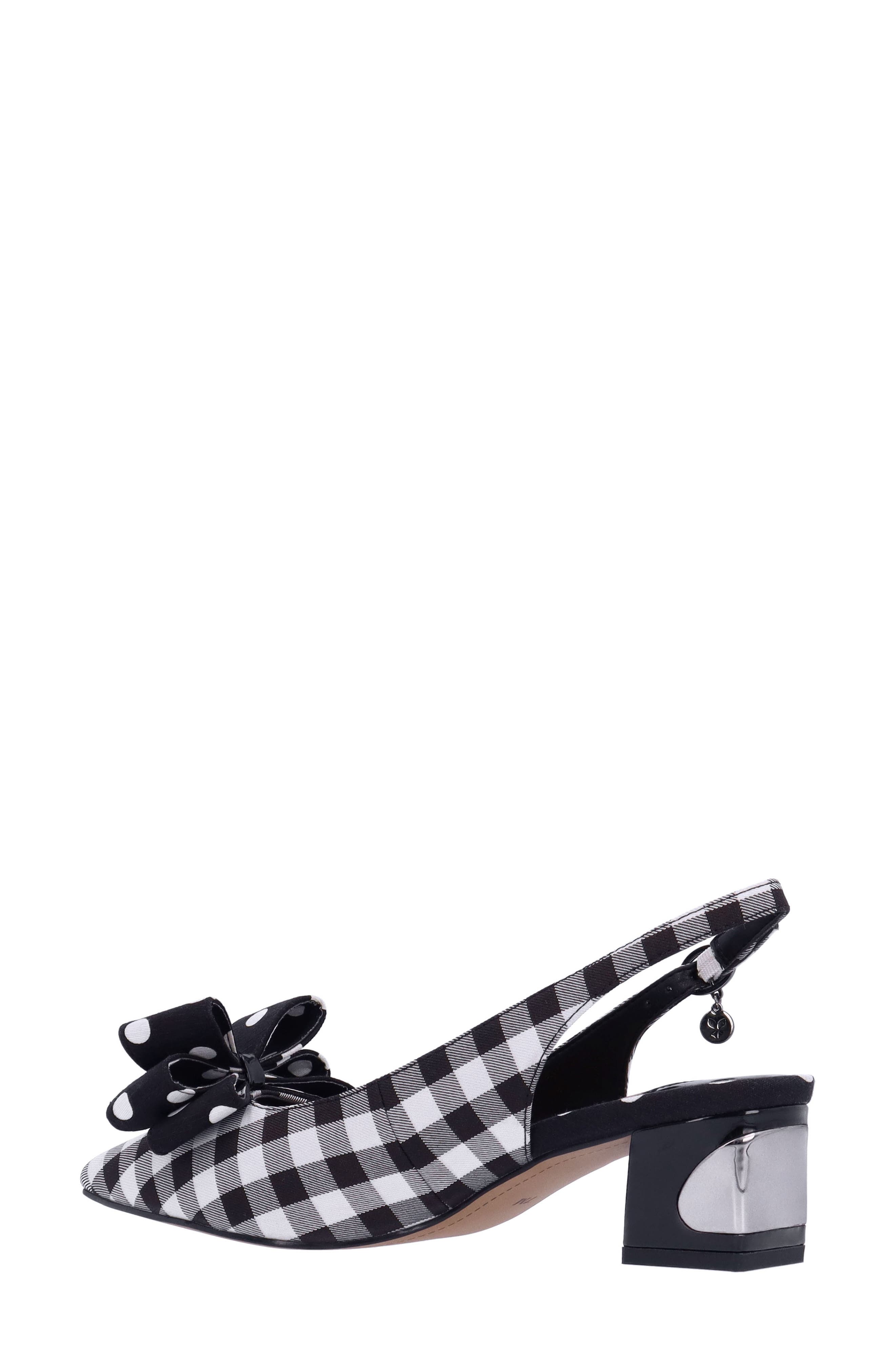 J. Reneé Kimma Pointed Toe Pump, Alternate, color, Black/ White