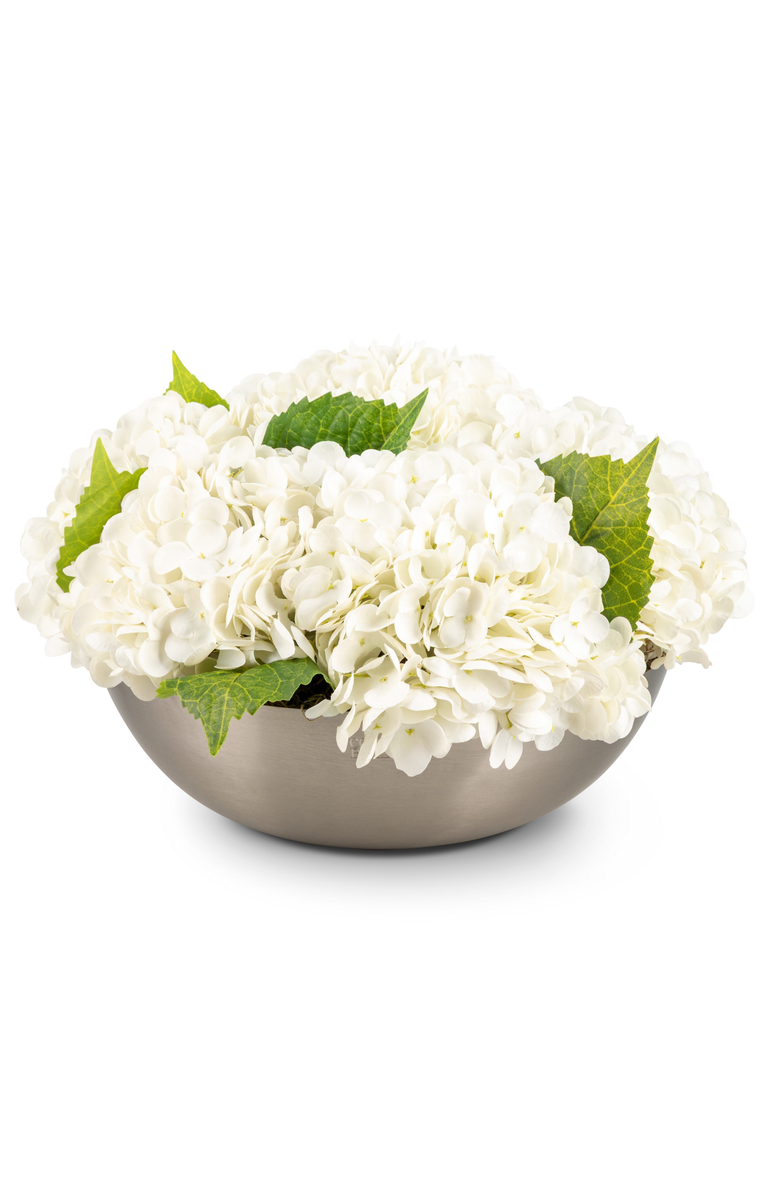 CocoBella Stella RealTouch Hydrangea Arrangement, Main, color, Snow